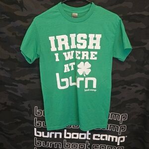 Burn Boot Camp Green Irish Tee